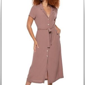 Aritzia Wilfred Shirt Dress size XS in dusty rose great condition